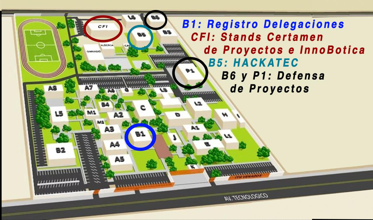 Mapa del evento